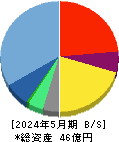 メタリアル 貸借対照表 2024年5月期