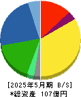 ツインバード 貸借対照表 2025年5月期