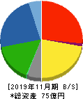 川崎地質 貸借対照表 2019年11月期