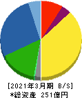 日本エム・ディ・エム 貸借対照表 2021年3月期