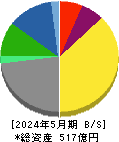 ヨンドシーホールディングス 貸借対照表 2024年5月期