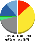 アイネス 貸借対照表 2022年3月期 アイネス 貸借対照表 2022年3月期