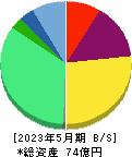 ライズ・コンサルティング・グループ 貸借対照表 2023年5月期