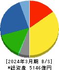 コムシスホールディングス 貸借対照表 2024年3月期