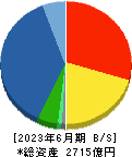 レーザーテック 貸借対照表 2023年6月期 レーザーテック 貸借対照表 2023年6月期