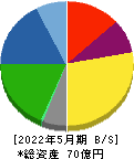 川崎地質 貸借対照表 2022年5月期