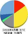 ネオジャパン 貸借対照表 2024年4月期