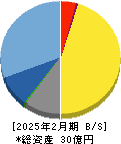 デザインワン・ジャパン 貸借対照表 2025年2月期