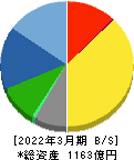 デサント 貸借対照表 2022年3月期