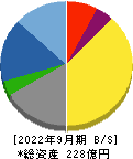 アバールデータ 貸借対照表 2022年9月期