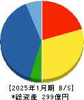 ノバック 貸借対照表 2025年1月期