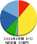 アゼアス 貸借対照表 2024年4月期 アゼアス 貸借対照表 2024年4月期