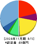 メタリアル 貸借対照表 2024年11月期