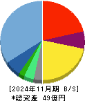 メタリアル 貸借対照表 2024年11月期