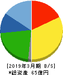 東葛ホールディングス 貸借対照表 2019年3月期