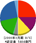 日本軽金属 貸借対照表 2008年3月期