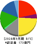 構造計画研究所ホールディングス 貸借対照表 2024年9月期