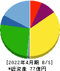 日本スキー場開発 貸借対照表 2022年4月期
