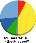 ドウシシャ 貸借対照表 2024年9月期