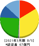 東葛ホールディングス 貸借対照表 2021年3月期