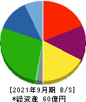 日本エコシステム 貸借対照表 2021年9月期