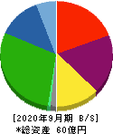 日本エコシステム 貸借対照表 2020年9月期