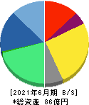 レカム 貸借対照表 2021年6月期