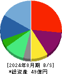 トリプルアイズ 貸借対照表 2024年8月期