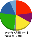 ベルグアース 貸借対照表 2025年7月期