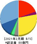 パイプドHD 貸借対照表 2021年2月期 パイプドHD 貸借対照表 2021年2月期