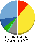 エイジス 貸借対照表 2021年3月期 エイジス 貸借対照表 2021年3月期