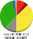 東京楽天地 貸借対照表 2021年1月期 東京楽天地 貸借対照表 2021年1月期