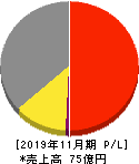 川崎地質 損益計算書 2019年11月期 川崎地質 損益計算書 2019年11月期