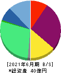 東京通信 貸借対照表 2021年6月期