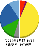 エスティック 貸借対照表 2024年6月期
