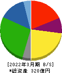チヨダウーテ 貸借対照表 2022年3月期 チヨダウーテ 貸借対照表 2022年3月期