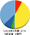 キットアライブ 貸借対照表 2024年9月期