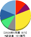 テクミラホールディングス 貸借対照表 2024年8月期