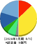 DNAチップ研究所 貸借対照表 2024年3月期 DNAチップ研究所 貸借対照表 2024年3月期