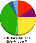 日本パレットプール 貸借対照表 2021年6月期