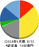 ゴールドウイン 貸借対照表 2024年6月期