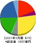 荒川化学工業 貸借対照表 2021年3月期