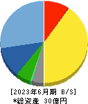 イメージワン 貸借対照表 2023年6月期