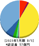 日本エンタープライズ 貸借対照表 2023年5月期