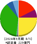 京福電気鉄道 貸借対照表 2024年9月期