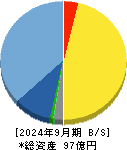 ザインエレクトロニクス 貸借対照表 2024年9月期