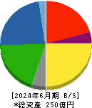 有機合成薬品工業 貸借対照表 2024年6月期