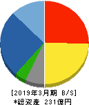 水道機工 貸借対照表 2019年3月期