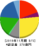 日本フイルコン 貸借対照表 2019年11月期