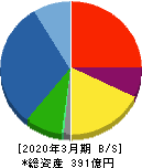 ワイエイシイホールディングス 貸借対照表 2020年3月期